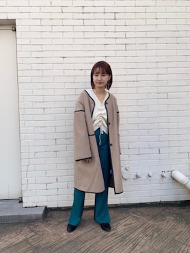 「RETRO GIRL（レトロガール）のアイテム（その他アウター）」を使った、RETROGIRLさん（レディース・155cm）の秋コーディネート