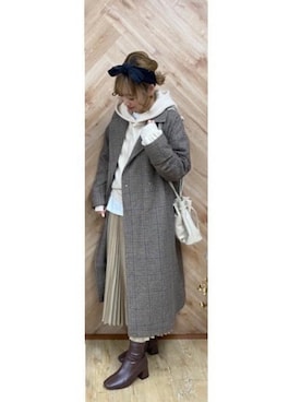 「RETRO GIRL（レトロガール）のアイテム（その他アウター）」を使った、RETROGIRLさん（レディース・157cm）の冬コーディネート
