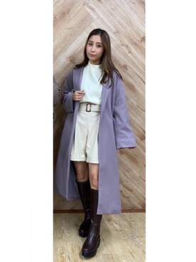 「RETRO GIRL（レトロガール）のアイテム（その他アウター）」を使った、RETROGIRLさん（レディース・161cm）の冬コーディネート