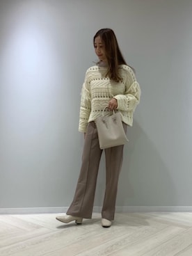 「RETRO GIRL（レトロガール）のアイテム（パンツ）」を使った、RETROGIRLさん（レディース・161cm）の冬コーディネート