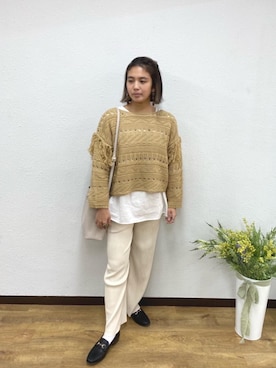 「トレンドファッション」｜「アイテム（ローファー）」を使った、RETROGIRLさん（レディース・161cm）の冬コーディネート