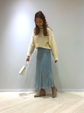 「RETRO GIRL（レトロガール）のアイテム（トップス）」を使った、RETROGIRLさん（レディース・161cm）の冬コーディネート