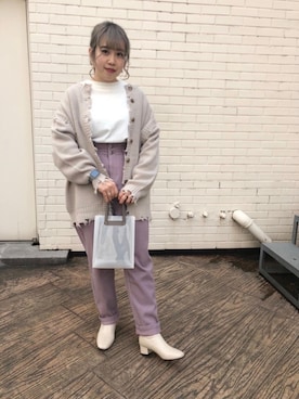 「RETRO GIRL（レトロガール）のアイテム（バッグ）」を使った、RETROGIRLさん（レディース・158cm）の冬コーディネート