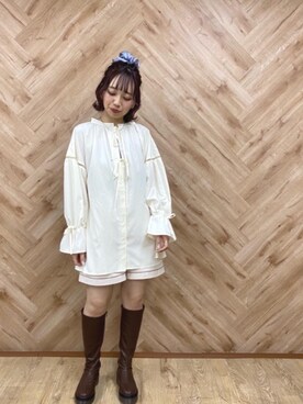 「RETRO GIRL（レトロガール）のアイテム（パンツ）」を使った、RETROGIRLさん（レディース・157cm）の冬コーディネート