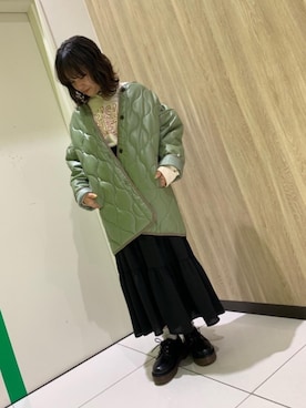 「RETRO GIRL（レトロガール）のアイテム（その他アウター）」を使った、RETROGIRLさん（レディース・148cm）の冬コーディネート