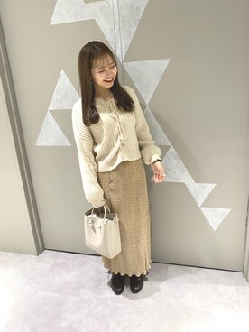 「RETRO GIRL（レトロガール）のアイテム（バッグ）」を使った、RETROGIRLさん（レディース・155cm）の冬コーディネート