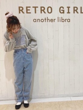 「でにむ」｜「アイテム（バレエシューズ）」を使った、RETROGIRLさん（レディース・157cm）の冬コーディネート