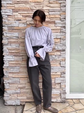 「トレンドファッション」｜「アイテム（ローファー）」を使った、RETROGIRLさん（レディース・161cm）の冬コーディネート