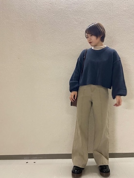 「RETRO GIRL（レトロガール）のアイテム（パンツ）」を使った、RETROGIRLさん（レディース・151cm）の冬コーディネート