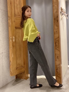 「ショートニット」｜RETROGIRLさん（レディース・161cm）の春コーディネート