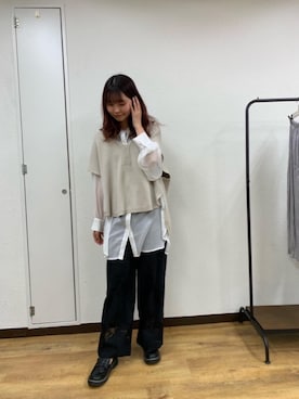 「トレンドファッション」｜「アイテム（ローファー）」を使った、RETROGIRLさん（レディース・163cm）の春コーディネート