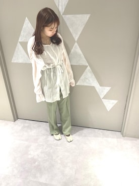 「RETRO GIRL（レトロガール）のアイテム（パンツ）」を使った、RETROGIRLさん（レディース・155cm）の春コーディネート