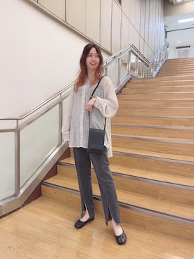 「トレンドファッション」｜「アイテム（バレエシューズ）」を使った、RETROGIRLさん（レディース・159cm）の春コーディネート