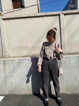 「トレンドファッション」｜「アイテム（ローファー）」を使った、RETROGIRLさん（レディース・157cm）の春コーディネート