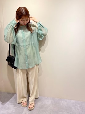 「RETRO GIRL（レトロガール）のアイテム（パンツ）」を使った、RETROGIRLさん（レディース・155cm）の春コーディネート