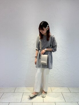 「トレンドファッション」｜「アイテム（バレエシューズ）」を使った、RETROGIRLさん（レディース・163cm）の春コーディネート