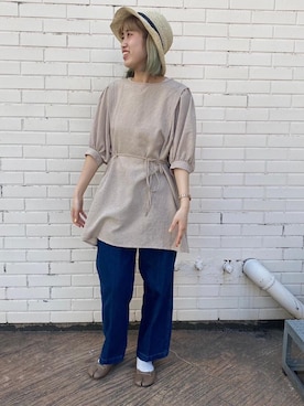 「RETRO GIRL（レトロガール）のアイテム（パンツ）」を使った、RETROGIRLさん（レディース・161cm）の春コーディネート