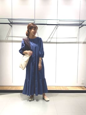 「トレンドファッション」｜「アイテム（バレエシューズ）」を使った、RETROGIRLさん（レディース・155cm）の春コーディネート