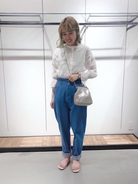 「ガーリーコーデ」｜「アイテム（サンダル）」を使った、RETROGIRLさん（レディース・161cm）の春コーディネート