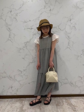 「トレンドファッション」｜「アイテム（ワンピース）」を使った、RETROGIRLさん（レディース・160cm）の夏コーディネート