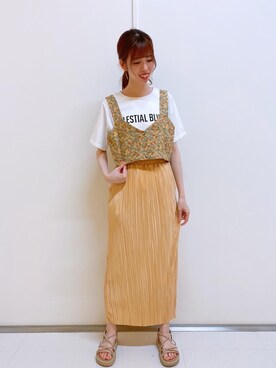 「レトロガール」｜RETROGIRLさん（レディース・159cm）の夏コーディネート
