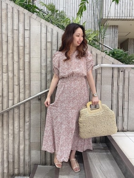 「ガーリーコーデ」｜「アイテム（サンダル）」を使った、RETROGIRLさん（レディース・159cm）の夏コーディネート