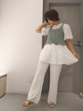 「RETRO GIRL（レトロガール）のアイテム（パンツ）」を使った、RETROGIRLさん（レディース・152cm）の夏コーディネート