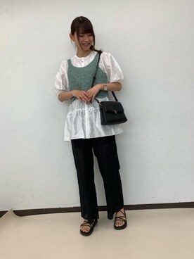 「RETRO GIRL（レトロガール）のアイテム（パンツ）」を使った、RETROGIRLさん（レディース・163cm）の夏コーディネート