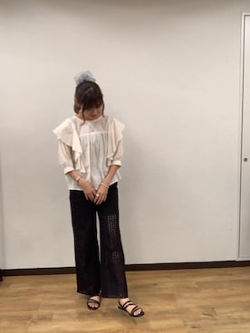 「RETRO GIRL（レトロガール）のアイテム（パンツ）」を使った、RETROGIRLさん（レディース・163cm）の夏コーディネート