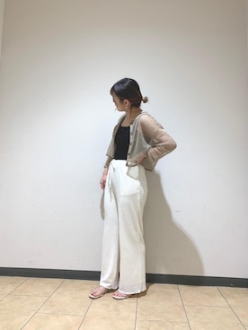 「RETRO GIRL（レトロガール）のアイテム（パンツ）」を使った、RETROGIRLさん（レディース・157cm）の夏コーディネート