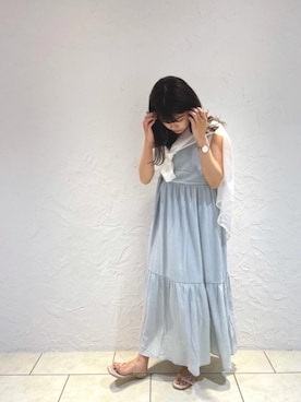 「トレンドファッション」｜「アイテム（ワンピース）」を使った、RETROGIRLさん（レディース・161cm）の夏コーディネート