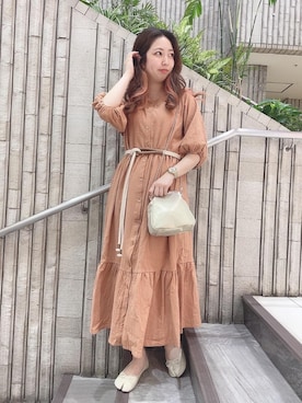 「トレンドファッション」｜「アイテム（バレエシューズ）」を使った、RETROGIRLさん（レディース・159cm）の夏コーディネート