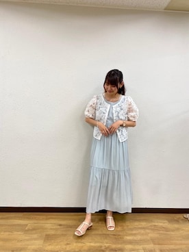 「トレンドファッション」｜「アイテム（ワンピース/ドレス）」を使った、RETROGIRLさん（レディース・163cm）の夏コーディネート