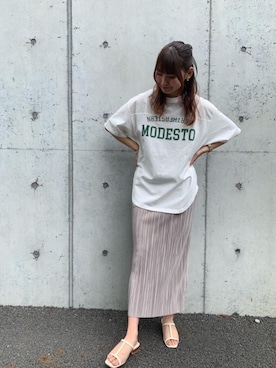 「RETRO GIRL（レトロガール）のアイテム（トップス）」を使った、RETROGIRLさん（レディース・163cm）の夏コーディネート