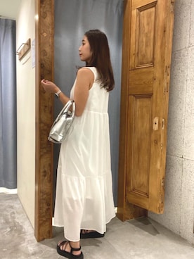 「トレンドファッション」｜「アイテム（ワンピース/ドレス）」を使った、RETROGIRLさん（レディース・161cm）の夏コーディネート