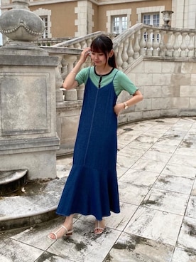 「トレンドファッション」｜「アイテム（ワンピース/ドレス）」を使った、RETROGIRLさん（レディース・163cm）の夏コーディネート