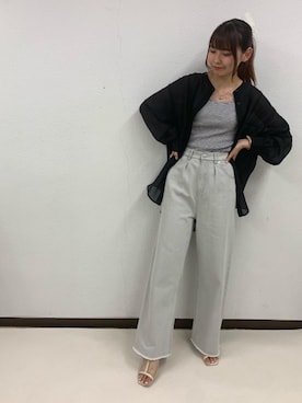 「RETRO GIRL（レトロガール）のアイテム（パンツ）」を使った、RETROGIRLさん（レディース・163cm）の夏コーディネート