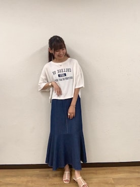 「トレンドファッション」｜「アイテム（ワンピース/ドレス）」を使った、RETROGIRLさん（レディース・163cm）の夏コーディネート
