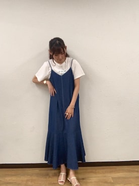 「トレンドファッション」｜「アイテム（ワンピース/ドレス）」を使った、RETROGIRLさん（レディース・163cm）の夏コーディネート