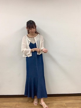 「トレンドファッション」｜「アイテム（ワンピース/ドレス）」を使った、RETROGIRLさん（レディース・163cm）の夏コーディネート