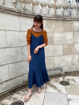「トレンドファッション」｜「アイテム（ワンピース/ドレス）」を使った、RETROGIRLさん（レディース・163cm）の夏コーディネート
