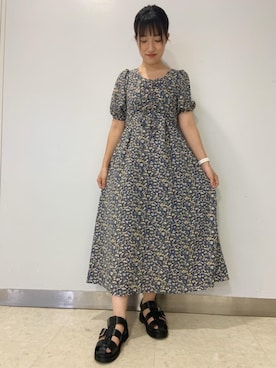 「休日こーで」｜RETROGIRLさん（レディース・157cm）の夏コーディネート