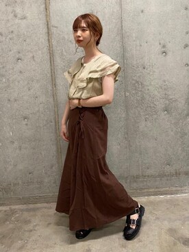 「トレンドファッション」｜「アイテム（サンダル）」を使った、RETROGIRLさん（レディース・152cm）の夏コーディネート