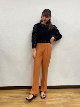 「トレンドファッション」｜「アイテム（サンダル）」を使った、RETROGIRLさん（レディース・163cm）の夏コーディネート