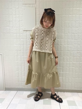 「トレンドファッション」｜「アイテム（ワンピース/ドレス）」を使った、RETROGIRLさん（レディース・157cm）の夏コーディネート