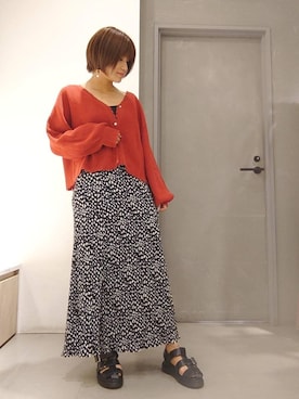 「RETRO GIRL（レトロガール）のアイテム（カーディガン/ボレロ）」を使った、RETROGIRLさん（レディース・152cm）の夏コーディネート