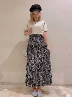 「トレンドファッション」｜「アイテム（バレエシューズ）」を使った、RETROGIRLさん（レディース・157cm）の夏コーディネート