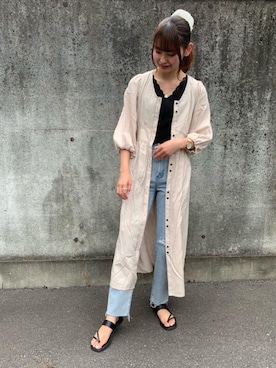「トレンドファッション」｜「アイテム（ワンピース/ドレス）」を使った、RETROGIRLさん（レディース・163cm）の夏コーディネート