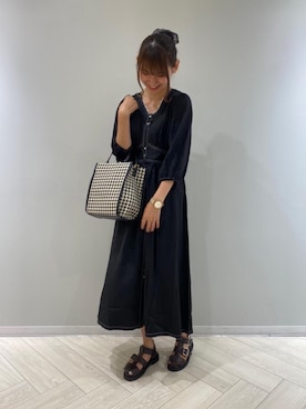 「トレンドファッション」｜「アイテム（ワンピース/ドレス）」を使った、RETROGIRLさん（レディース・163cm）の夏コーディネート