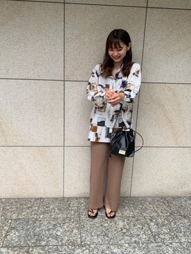 「トレンドファッション」｜「アイテム（サンダル）」を使った、RETROGIRLさん（レディース・163cm）の夏コーディネート